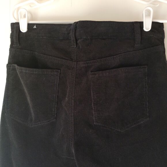Talbots black Straight Leg Black Corduroy Pants Size 8 - Picture 8 of 8